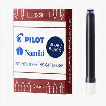 Pilot IC-50 Namiki Fountain Pen Ink Cartridge – Pack of 6, Compatible with Pilot 78G, Prera, Kakuno & More