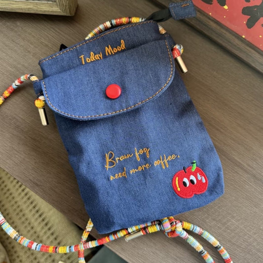 Denim Crossbody Phone Bag Cute Mini Shoulder Bag 2026