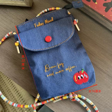 Denim Crossbody Phone Bag Cute Mini Shoulder Bag 2026