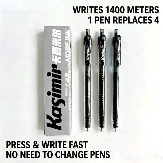 Kasimir Large Capacity Gel Pen 0.5mm Fast Dry Smooth