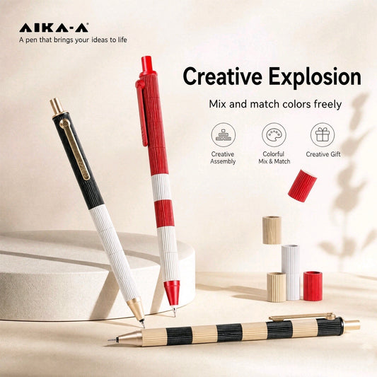 AIKA-A Brick Pen AK8216 Modular Gel Pen Gift Box Set of 3