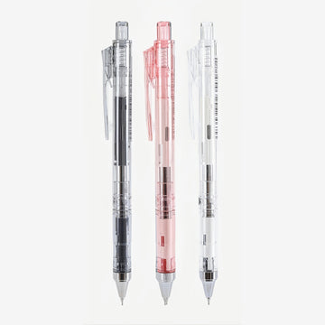 AIKA-A AS Tip Retractable Gel Pen 0.5mm Transparent Set of 3