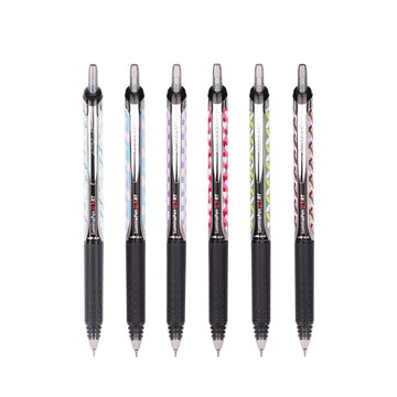 AIKA-A Lumina Pen AK8918 Patterned Gel Pen 0.5mm Set of 6