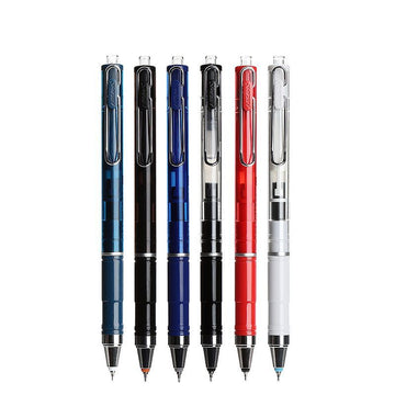 AIKA-A Bamboo Joint Gel Pen 0.5mm Pure Copper Low Gravity AS Tip Large Capacity Set of 6