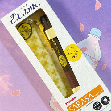 Zebra Sarasa Kishikan Old Shop Collab Limited Gel Pen 0.5mm with Charm Japan