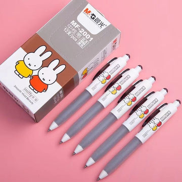 M&G Miffy MF-2001 Kawaii Gel Pen 0.5mm Black Box of 12