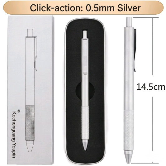 M&G All-Metal Matte Gel Pen 0.5mm Low Centre of Gravity Gift Box