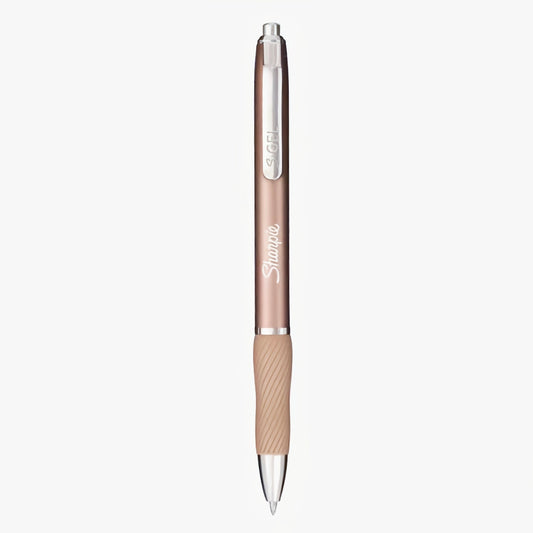 Sharpie S-GEL Metal Barrel Retractable Gel Pen 0.5mm Black Ink