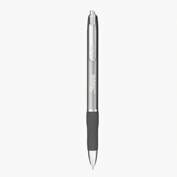 Sharpie S-GEL Metal Barrel Retractable Gel Pen 0.5mm Black Ink