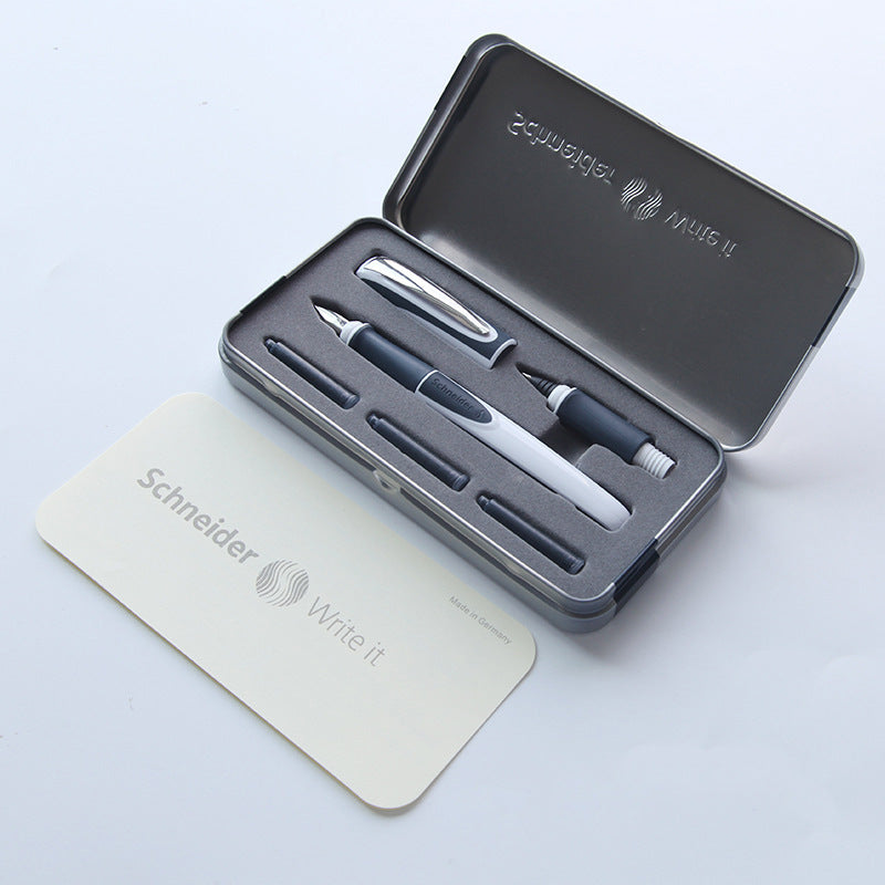 Schneider Ray Fountain Rollerball Pen Set Grey