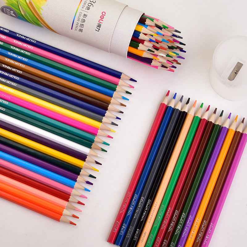 DELI 48 Color Drawing Pencils for Kids with Sharpener - TTpen