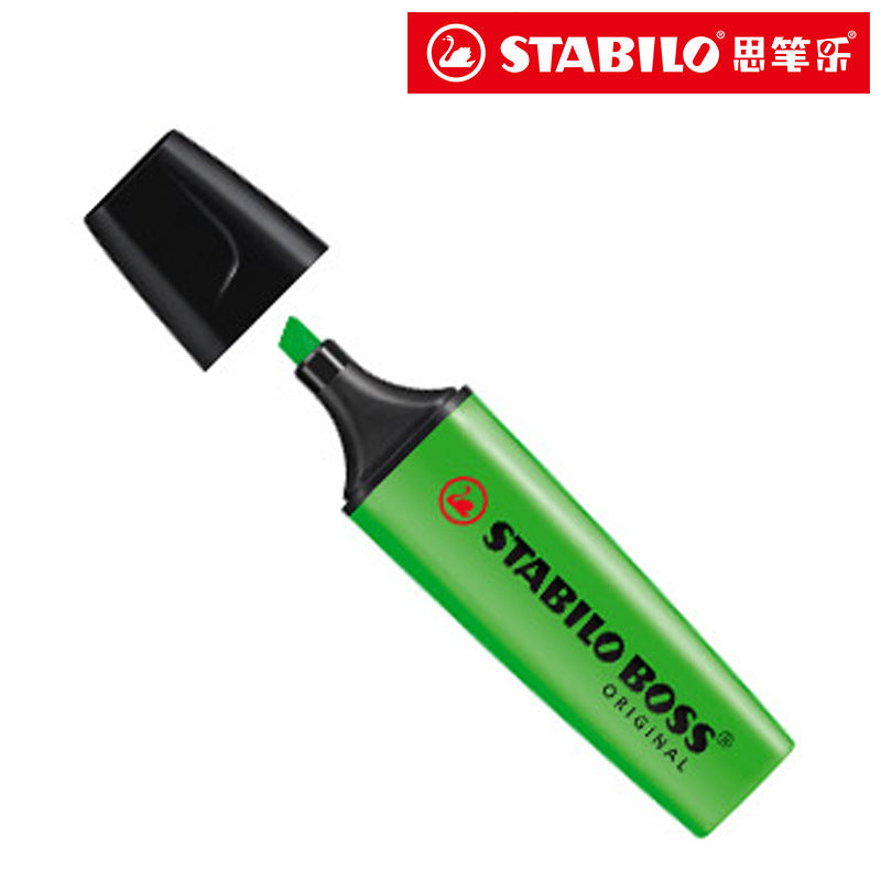 STABILO BOSS ORIGINAL 70 Refillable Highlighter 2-5 mm [3 Pieces] Green