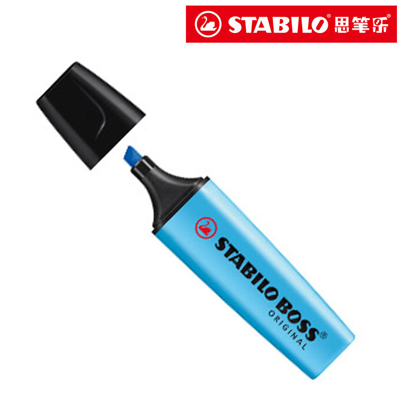 STABILO BOSS ORIGINAL 70 Refillable Highlighter 2-5 mm [3 Pieces] Blue