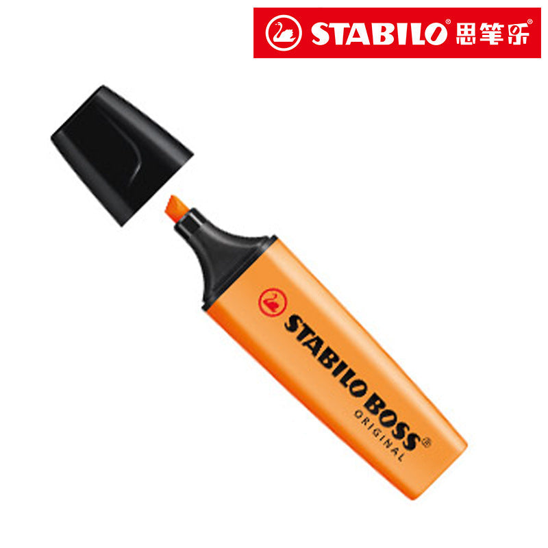 STABILO BOSS ORIGINAL 70 Refillable Highlighter 2-5 mm [3 Pieces] Orange