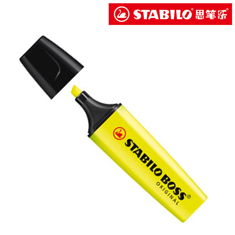 STABILO BOSS ORIGINAL 70 Refillable Highlighter 2-5 mm [3 Pieces] Yellow