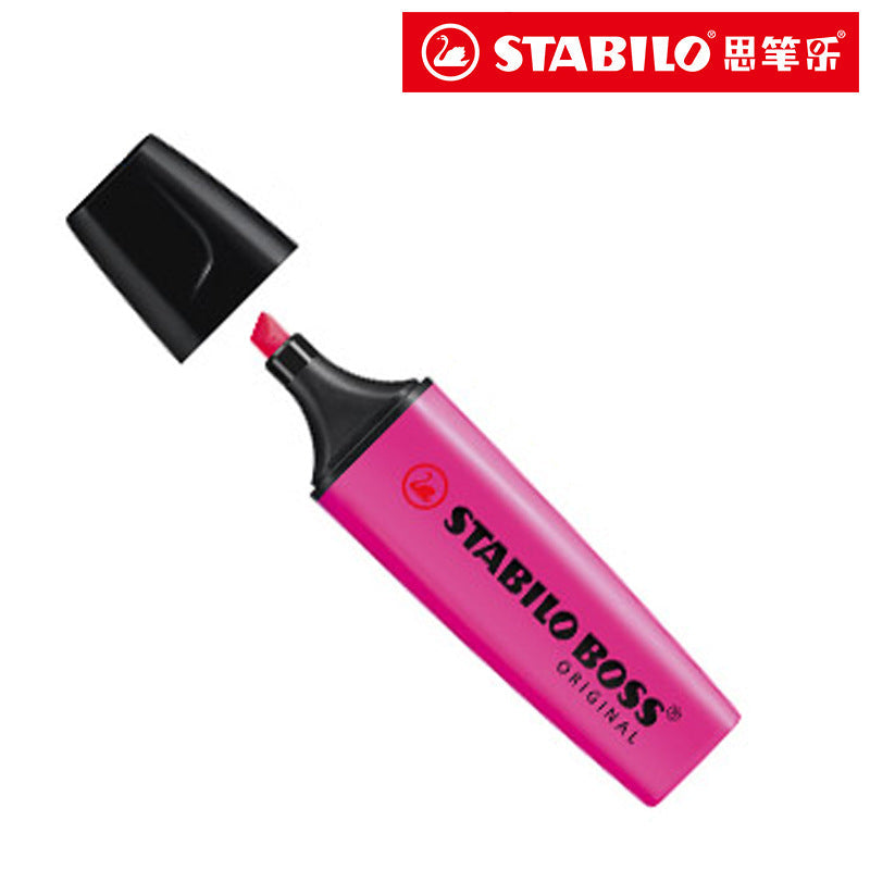 STABILO BOSS ORIGINAL 70 Refillable Highlighter 2-5 mm [3 Pieces] Rose Red