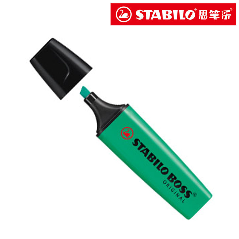 STABILO BOSS ORIGINAL 70 Refillable Highlighter 2-5 mm [3 Pieces] Dark Green