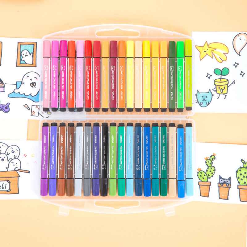 DELI 36 Colors Washable Marker Set for Kids - TTpen
