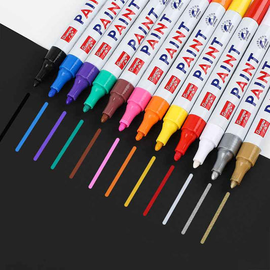 GUANGNA-Paint Markers,Medium Point 2.8mm,Assorted Colors,12-Count - TTpen