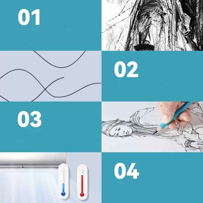 REMSONG 20PCS Soft Sketch Charcoal Pencils Drawing Set - TTpen