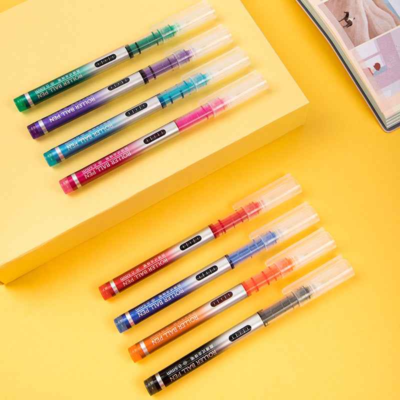 DELI S855 Liquid Ink Rollerball Pens 8 Color 0.5MM Fine Point - TTpen