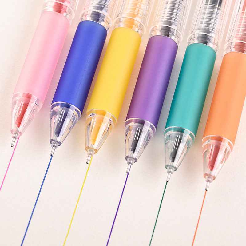 DELI A119 Colors Gel Pen Needle Tip 0.5mm Fine Point 12 Pack - TTpen