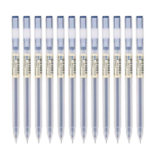 DELI A119 Colors Gel Pen Needle Tip 0.5mm Fine Point 12 Pack - TTpen