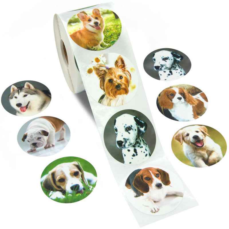 1000Pcs Cute Puppy Dog Stickers for Kids,1 Inch - TTpen