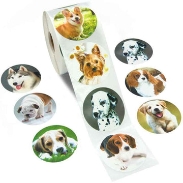 1000Pcs Cute Puppy Dog Stickers for Kids,1 Inch - TTpen