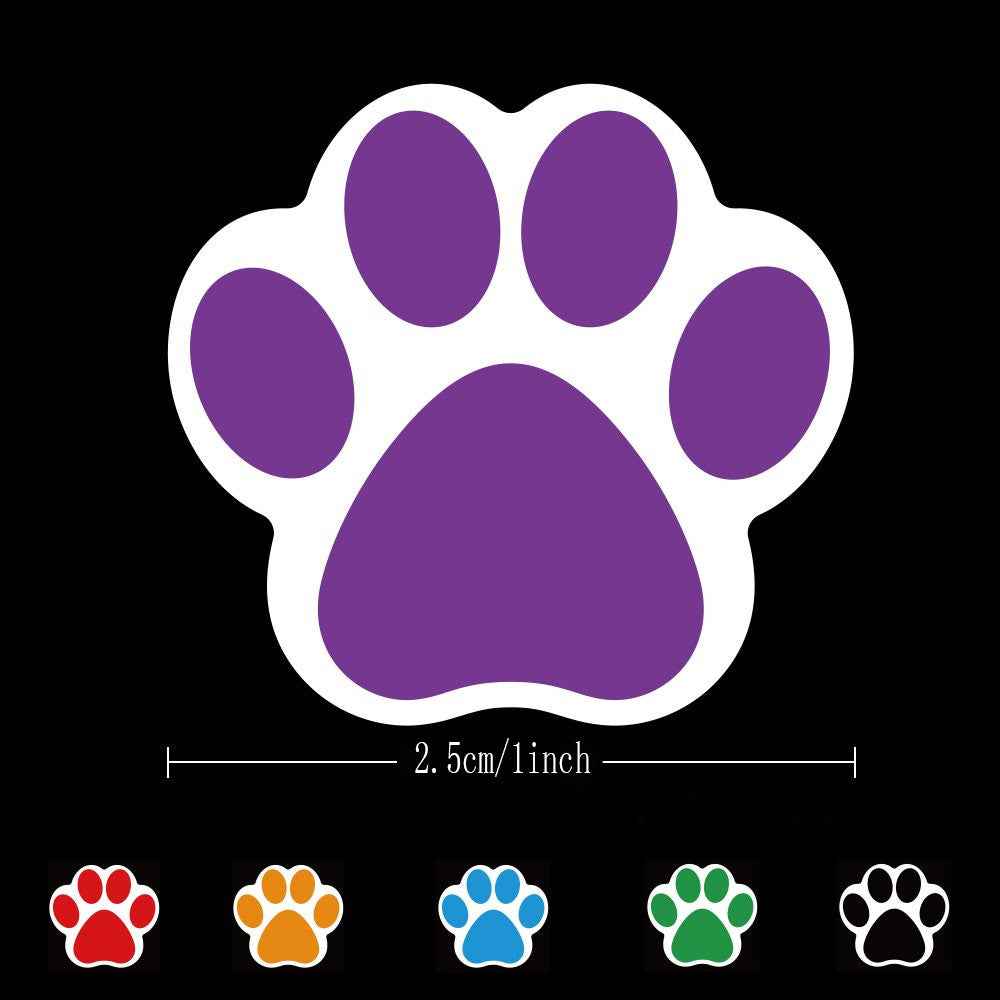 1000pcs Dog Paw Prints Stickers,1 inch - TTpen