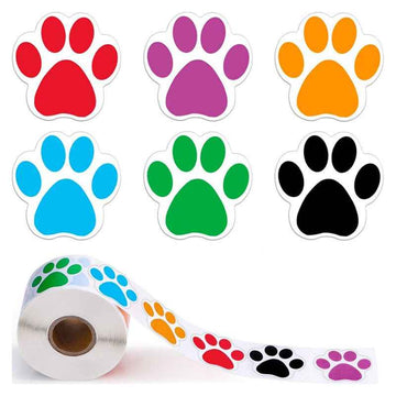 1000pcs Dog Paw Prints Stickers,1 inch - TTpen