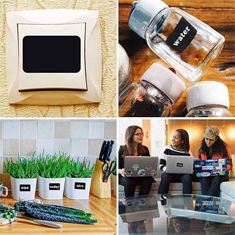 300pcs Waterproof Reusable Blackboard Stickers for Mason Jars - TTpen