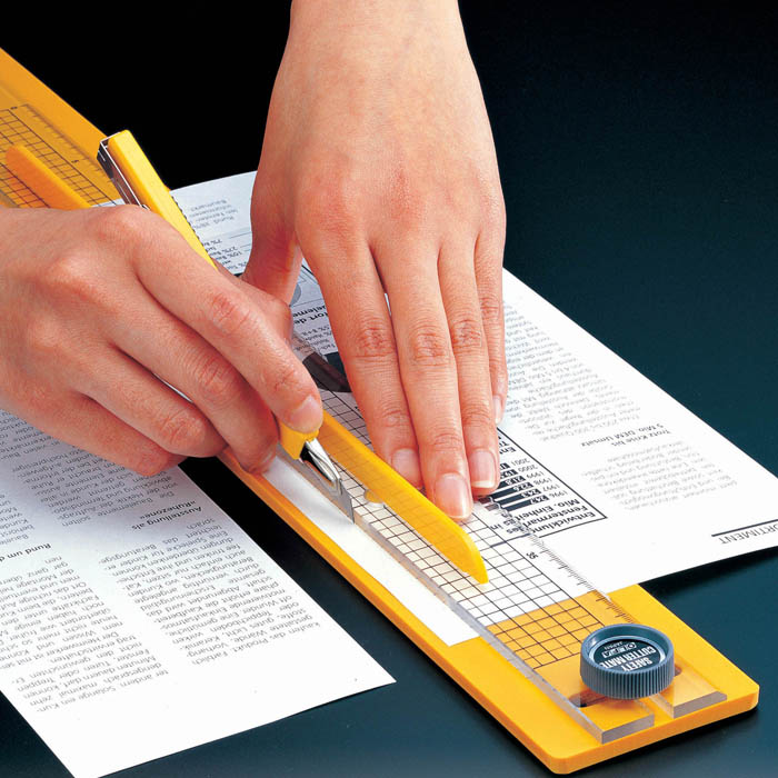 OLFA JAPAN Safety Cutter Mate Cutting Guard Guide Ruler 400mm 176B