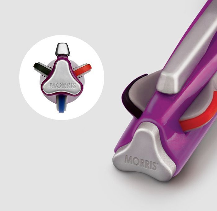 MORRIS STARFLO 3-Color Hybrid Ballpoint Pen (Black/Blue/Red) – 0.7mm