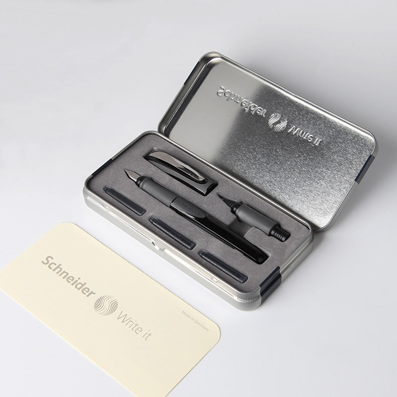 Schneider Ray Fountain Rollerball Pen Set Black