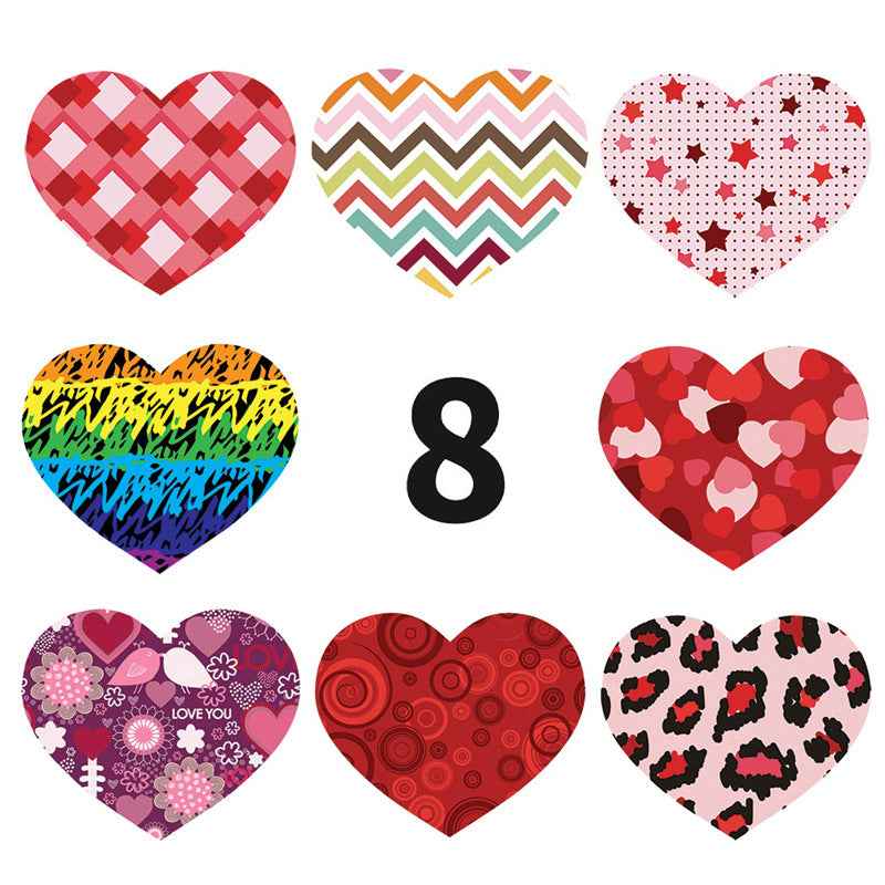 1000pcs Love Heart Stickers 1 inch - TTpen