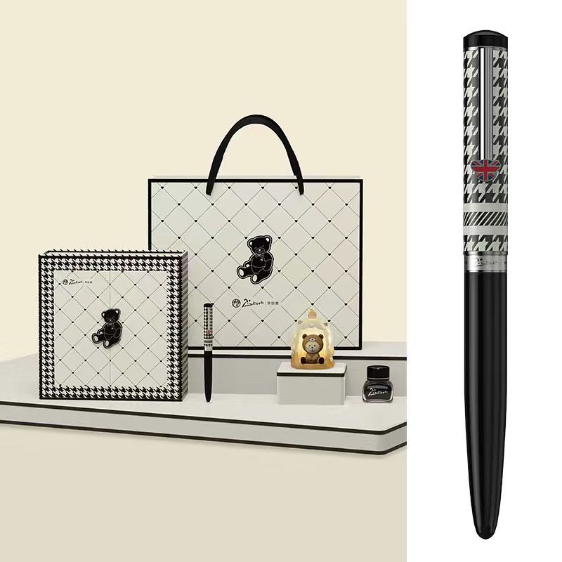 Picasso 921 Houndstooth Fountain Pen Gift Set Black