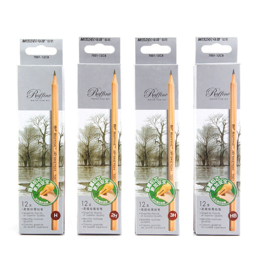 Marco 7001 Raffine Graphite Sketch Pencil Set 12 Pack