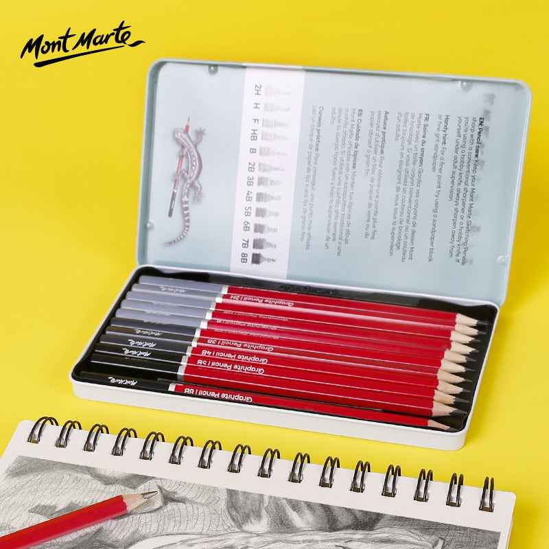 Mont Marte Graphite Pencil Set Signature 12Pc - TTpen