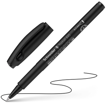 Schneider Topball 845 Rollerball Pen 0.3mm Black/Blue/Red Ink 3 Pack