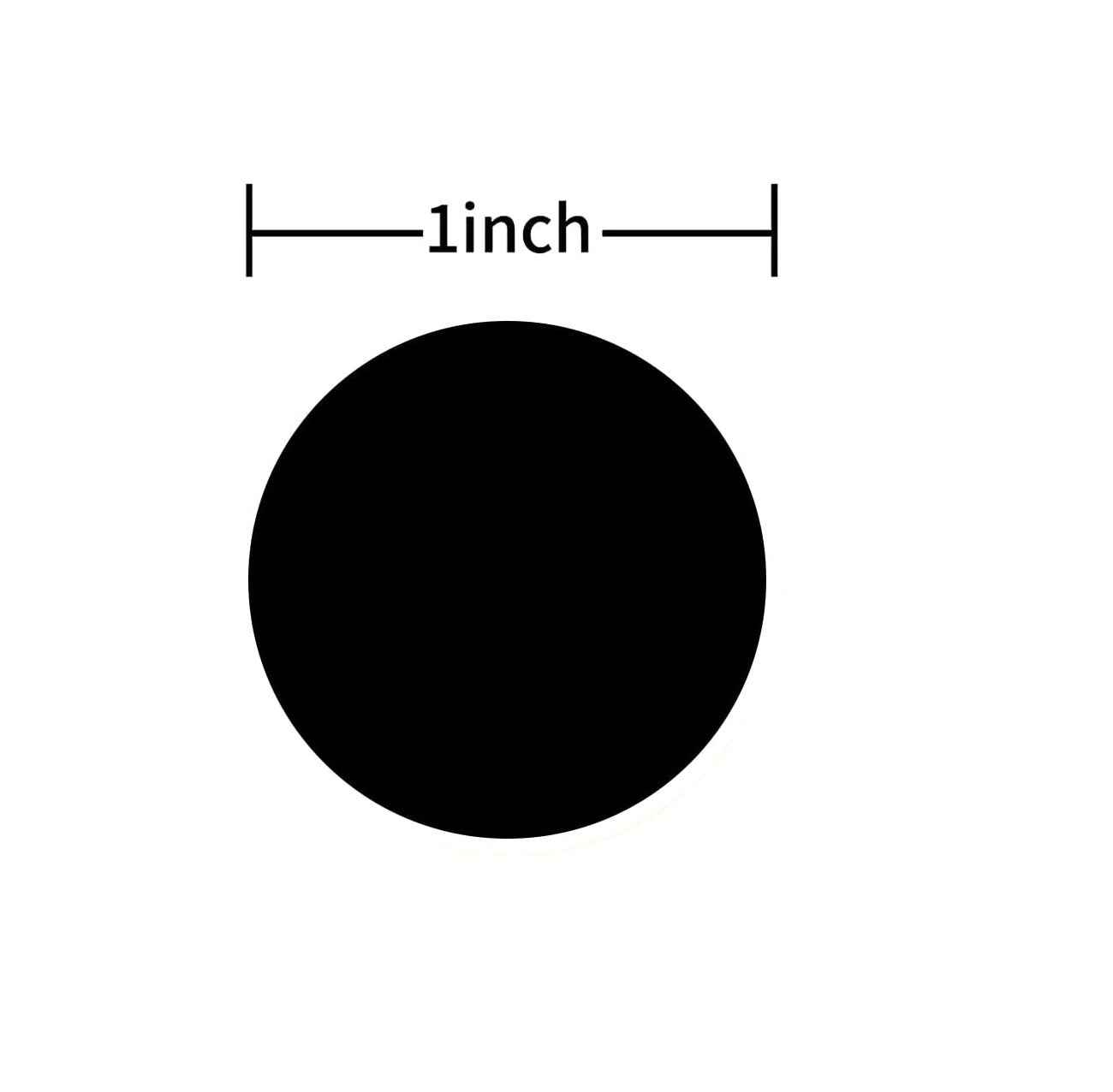 3000pcs 1 inch Dot 6 Rolls Coding Label Stickers Black - TTpen