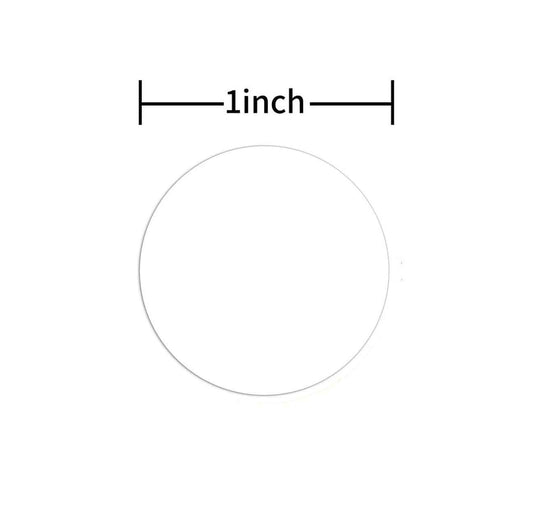 3000pcs 1 inch Dot 6 Rolls Coding Label Stickers White - TTpen