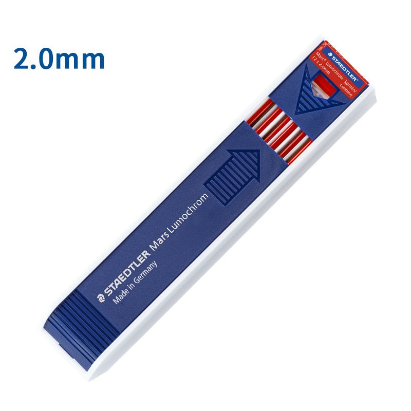 Staedtler 204 Mars Carbon Lead, 2mm, 12 Lead Carmine