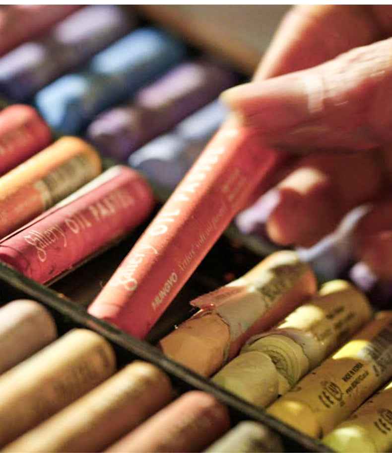 Mungyo Gallery Soft Oil Pastels Wood Box Set of 72 - Assorted Colors - TTpen