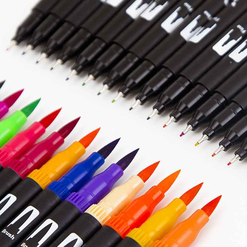 60/72/120 Colors Art Markers Dual Tip Brush Pen for with Case - TTpen