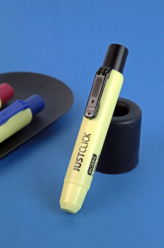 MORRIS JUSTCLICK Permanent Marker Pens (1.5mm Bullet Tip) Quick-Dry