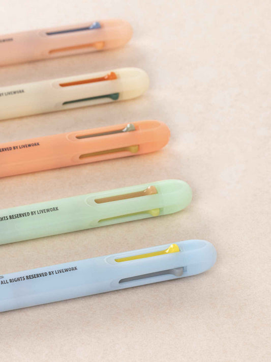 Livework Life&Pieces 4 Color Gel Pen 0.4mm