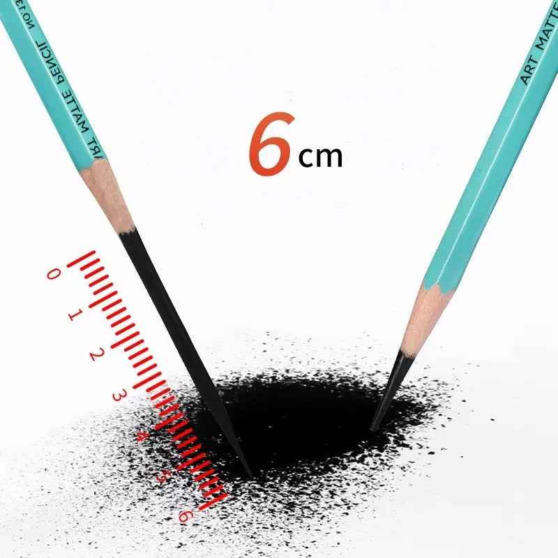 REMSONG ART Matte Pencil Set HB-20B Sketching and Drawing 8 Pack - TTpen