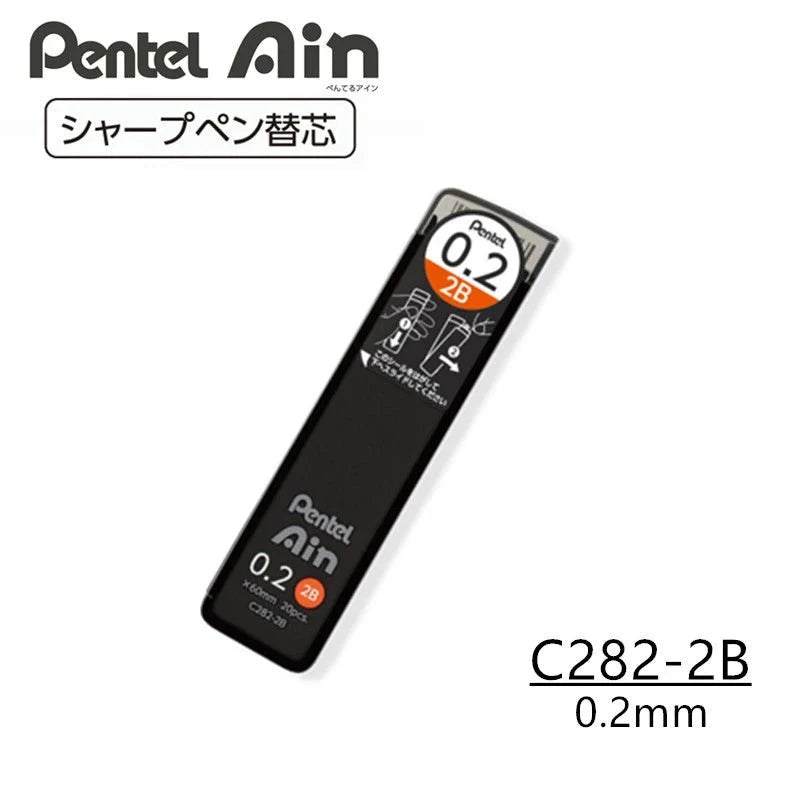 2PCS Pentel Ain Polysheath Pencil Leads 0.2/0.3/0.4/0.5/0.7/0.9/1.3mm