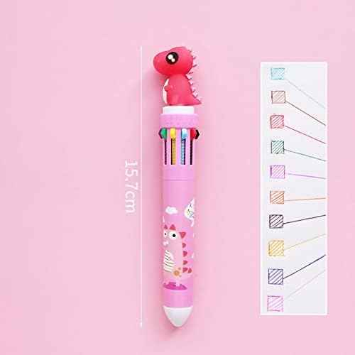 10in1 Multicolor Animal Retractable Ballpoint Pen 0.5mm 8 Pack - TTpen